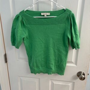 LOFT Women's Green Sweater